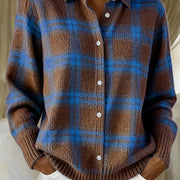Brown Blue Plaid