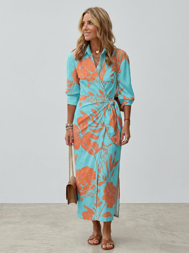 Cecilia Elegant Striped Dress