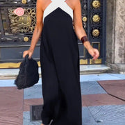 Black with White Shoulder Detail