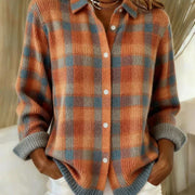 Orange Blue Plaid