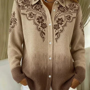 Beige Brown Floral
